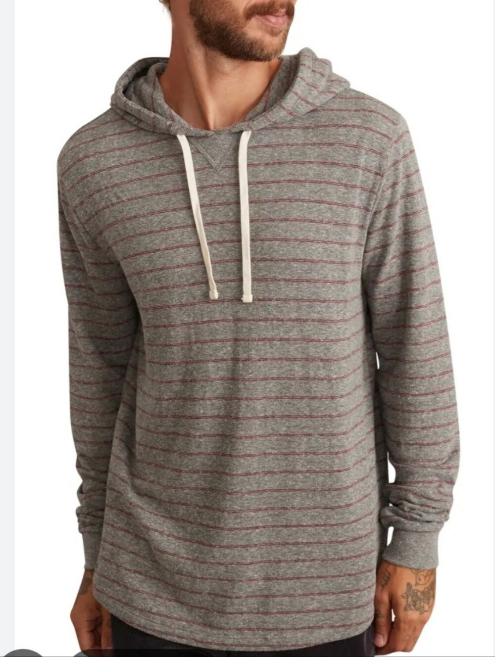 Marine Layer Double-Knit Pullover Performance Hoodie Sweatshirt - Size M/L Large